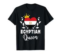 Egyptian Queen Egypt Flag Proud Egyptian Woman Camiseta