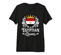 Egyptian Queen Egypt Flag Proud Egyptian Woman Camiseta Premium