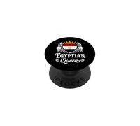 Egyptian Queen Egypt Flag Proud Egyptian Woman PopSockets PopGrip Adhesivo