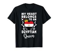 Egyptian Queen Egyptian Wife Girlfriend Egypt Flag Camiseta