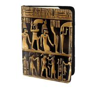 Egypts Jeroglyphics - Soporte para pasaporte con impresión de jeroglíficos, artículos esenciales de viaje, cartera antirrobo para tarjetas y pasaportes, tamaño para adaptarse a todos los pasaportes