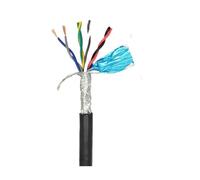 EGZASDI Cable Ethernet, Cable de control señal audio RS485 par trenzado blindado, 5 m, 2-8 núcleos, 18-26 AWG, multicolor(26AWG 0.15mm2 Gray,8Cores 5Meters)