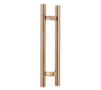 EGZASDI Manillas para puertas correderas tipo granero, Juego de manijas for puertas corredizas granero, varios tamaños, multicolor(Gold,80cm/31.5)