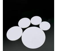EGZASDI Rollos de cinta de película de PTFE, Almohadilla de junta redonda lámina PTFE, blanca, espesor 3 mm, diámetro 12-378(78mm)