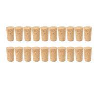 Ehaosea 20 Pcs/Lote Tapones de Madera Natural Tapones de Vino Tapón de La Botella de Madera Tapones de Botella de Vino Tipo Cono Tapón de Sellado Tapones de Cerveza Tapones de Botella