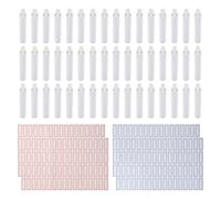 Ehaosea 48 Tubos de Pintura de Aluminio VacíOs, Tubos de Pintura de 20 Ml para Hacer Pintura y Almacenar Pintura Restante, Aceite AcríLico con 4 Etiquetas