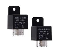Ehdis 2 Piezas Relé para Coche 5 Pin 12V 4A Spdt Modelo No .: JD2912-1Z-12VDC 40A 14VDC, Contactor Interruptores de Arranque, 2 Paquetes
