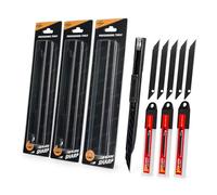 EHDIS Cuchillo Profesional Kit - 3 Cutter Pequeño con 30 Cuchillas de Recambio 9MM, Sistema de Bloqueo, para Cortar Papel, Cartón, Cortes de Precisión