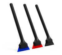 EHDIS Kit di Escobillas de Goma Pare película de Tinte para Ventanas - 3 Piezas Escobillas de Goma con Diferentes Durezas, Herramienta de Tinte de Ventana, Herramientas de Envoltura para Vehículos