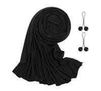 EHDWXVZM 1 bufanda hijab para mujer, 2 piezas de clip para bufanda de seda, pañuelo para la cabeza hijab, pañuelo para la cabeza de oración, pañuelo para la cabeza de verano