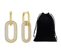 EHDWXVZM 1 Par De Aretes Colgantes, 1 Bolsa para Guardar Joyas, Aretes Colgantes De Oro, Joyería para Mujer, Aretes Personalizados para Decoración