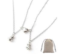 EHDWXVZM 1 Par De Collares De La Amistad, 1 Bolsa De Almacenamiento, Collar A Juego, Collar De Cumpleaños Para Niñas, Collar Con Colgante De Amor, Collar Con Colgante De Dinosaurio