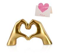 EHDWXVZM 1 Pieza de Adorno de Gesto de Amor, 1 Pieza de Tarjeta de felicitación de Amor, Estatua de Gesto, Adorno de Escritorio, Adorno romántico en Forma de corazón, Regalo de Boda