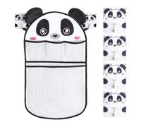 EHDWXVZM 1 Pieza De Bolsa Cole De Panda Y Gancho De 6 Partes, Organizador De Juguetes De Agente De Natación, Bolsa De Memoria De Juguete De Baño, Memoria De Juguete De Baño.