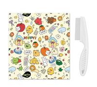 EHDWXVZM 1 Pieza De Envoltura Multifunción Y Peine De Mascotas De 1 Pieza, Linda Envoltura De Graffiti, Suministros De Mascotas, Accesorios De Belleza De Gatos.