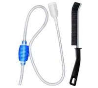 EHDWXVZM 1 tubo de agua para acuario, 1 cepillo, cambiador de agua de acuario, limpiador de arena, bomba de sifón manual, filtro de cambio de agua para acuario, kit de limpieza de acuario