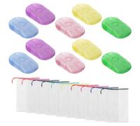 EHDWXVZM 10 Jaboneras Coloridas, 10 Redes De Espuma, Múltiples Opciones De Color, Mini Diseño Creativo, Almacenamiento Conveniente, Adecuado para Baño, Uso Personal Y Viajes.
