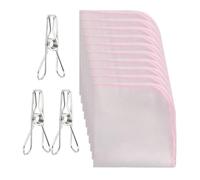EHDWXVZM 10 Piezas de Toallas Infantiles, 3 Piezas de Pinzas para secar, pañuelos de Gasa de Doble Capa, Toallas de Saliva para niños, Toallas de alimentación para bebés, Toallas cuadradas Multiusos