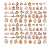 EHDWXVZM 100 Pegatinas De Capibro, Lindos Animales De Dibujos Animados, Pegatinas De Graffiti Impermeables Divertidas, Bricolaje -Case -Wasser -Wasser -Wasser -Wasser -Wasserbechere Pegatinas.
