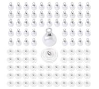 EHDWXVZM 100 Piezas De Botones De Perlas Blancas, Modernos Y Duraderos, Adecuados Para Ropa Y Manualidades