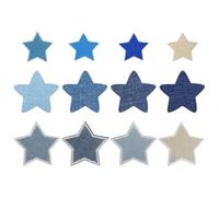 EHDWXVZM 12 Piezas con Tela De Estrella De Cinco Pasos, Chaqueta Y Ropa, Jeans Que Planchan Manchas, Tinción De Plancha, Mancha para Niños, Mancha De Planchado De Bricolaje.
