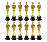 EHDWXVZM 12 Piezas De Trofeos De Hombre Dorado, Obsequios De Premios, Trofeos para Niños, Trofeos De Ganadores, Adecuados para Diversas Actividades Competitivas En Escuelas Y Comunidades