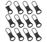 EHDWXVZM 12 Ropa De Ropa Negra, Tirar De La Cabeza Extraíble, Intercambio De Piezas De Ropa, Adecuados para Maletas, Ropa Y Mochilas.