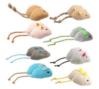 EHDWXVZM 16 Piezas De Juguetes De Mouse, Lindos Juguetes De Lujo, Juguetes De Masticación Creativos, Suministros para Gatos.