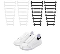 EHDWXVZM 2 Conjuntos De Cordones De Silicona, Cordones Estirados Sin Ataduras, Accesorios Creativos De Zapatos, Suministros De Zapatos Deportivos.