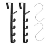EHDWXVZM 2 ganchos para puerta, 2 ganchos en S, ganchos pequeños, colgadores para puertas, percheros de puerta, ganchos para colgar puertas, ganchos para toallas de baño, ganchos para puerta de baño