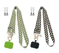 EHDWXVZM 2 Juegos De Cordones De Teléfonos Móviles, Cadenas De Teléfonos Móviles, Cadenas De Telefonía Universal, Cinturones De Teléfonos Móviles, Cordones De Teléfonos Móviles Ajustables, Verde.