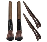 EHDWXVZM 2 Piezas De Cepillos De Bandeja De Té De Ébano Y 2 Piezas Clips De Ébano, Accesorios De Filtros, Accesorios De, Cepillo De, Pincel.