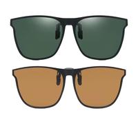 EHDWXVZM 2 Piezas De Gafas De Sol Con Clip, Polarizadas y Portátiles, Protección UV, Unisex