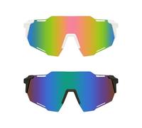 EHDWXVZM 2 piezas de gafas de sol, gafas de ciclismo, resistentes al viento, protección UV, gafas de sol geniales, gafas de sol deportivas, adecuadas tanto para hombres como para mujeres