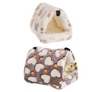 EHDWXVZM 2 Piezas de Nido de hámster, casa de hámster, escondite de hámster, Cueva cálida, Jaula para Conejillo de Indias, Hamaca para Conejillo de Indias