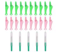 EHDWXVZM 20 Enhebradores De Agujas De Pescado, 5 Descosedores De Costuras, Enhebrador De Agujas De Plástico, Aguja De Coser A Mano, Accesorios De Costura De Prendas