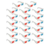 EHDWXVZM 20 Piezas De Lentes 3D De Papel, Gafas Portátiles, Accesorios para Ver Películas, Adecuados para Televisión, Computadora, Proyectores.