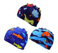 EHDWXVZM 3 Piezas Caricaturas Estampadas De Natación, Equipo De Natación Infantil, Lindas Gorras De Natación, Suministros De Deportes Acuáticos.