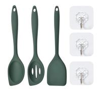 EHDWXVZM 3 Piezas para Cocinar Cuchara De Silicona, Anzuelos De 3 Piezas, Mango Largo Cómodo para Sostener, Resistente A Alta Temperatura, Reutilizable, Conjunto De Utensilios De Cocina.