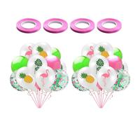 EHDWXVZM 30 Piezas De Globos Y 4 Roles De Cintas, Suministros De Fiestas Hawaianos, Globos Decorativos De Fiesta, Arreglo De Escenas De Fiesta.