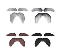 EHDWXVZM 4 Conjuntos De Accesorios De Disfraces Simulados, Cejas Y Barbas Falsas, Personalidad Creativa, Juego De Roles, Sexo Universal Y Decoración Facial De Fiesta Divertida.