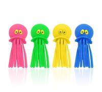 EHDWXVZM 4 Piezas De Juguetes De Pescado De Tinta, Linda Piscina De Tinta, Juguetes, Juguetes De Carne De Tinta, Juguetes para Nadar, Juguetes De Piscina para Niñas (4 Colores).