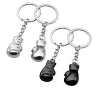 EHDWXVZM 4 piezas de llaveros de boxeo, llaveros personalizados creativos, colgantes de metal de moda, colgantes de bolso, colgantes de teléfono móvil, regalos de boxeador