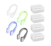 EHDWXVZM 4 Piezas Pinza Nasal para Natación, Pinza Nasal Anti-Asfixia, Pinza Nasal Antideslizante de Partículas, Protector Nasal para Natación, Pinza Nasal de Entrenamiento, Protección para Natación