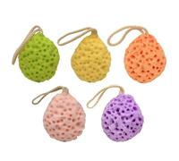 EHDWXVZM 5 Piezas Esponjas De Baño De Panal, Lindas Esponjas De Baño, Esponjas De Espuma Suave, Esponjas De Limpieza Exfoliantes, Bolas De Baño De Lufa, Adecuados para Adultos Y Niños