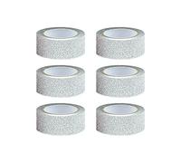 EHDWXVZM 6 Rollos De Cinta Brillante, Cinta Decorativa Artesanal, Cinta Brillante, Cinta Plateada Autoadhesiva, Decoración, Decoraciones DIY