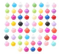 EHDWXVZM 60 Campanas Pequeñas, Campanas Colgantes para Mascotas, Accesorios para Colgar De Metal, Campanas para Manualidades, Adecuadas para Decoración del Hogar (Colores Aleatorios)