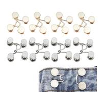 EHDWXVZM 8 Piezas De Aletas De Cintura Extraíbles, Botones De Jeans, Soportes Que Hacen Que Los Pantalones Se Cierren, Botones con Trazos De Cintura, Pantalones con Botones, Pantalones.