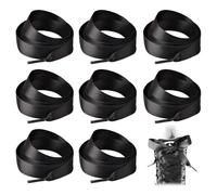 EHDWXVZM 8 Piezas De Zapatillas Anchas Negras, Cordones De Satén, Accesorios De Zapatillas, Cordones Simples Y Versátiles.