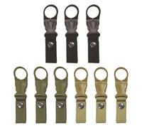 EHDWXVZM 9 piezas de clips de correas, hebillas para botellas de bebidas, hebillas para botellas de agua portátiles, correas de nailon tácticas, adecuados para montañismo y senderismo